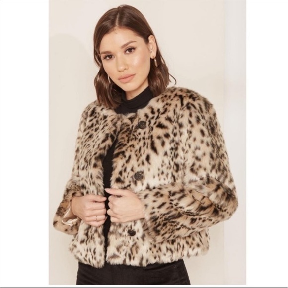 J.Crew faux fur Leopard Jacket- NWT 🐆 - Picture 3 of 12